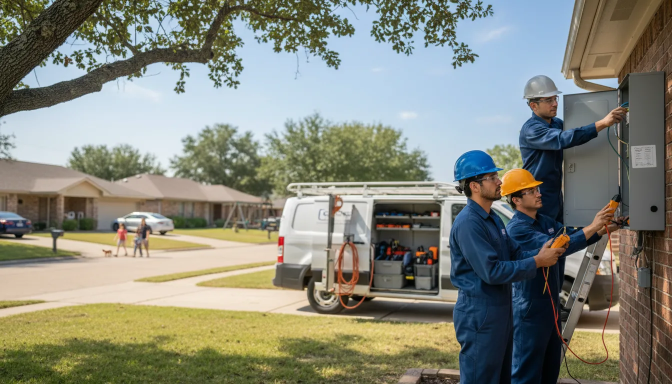 Certified electrician providing emergency electrical services in Bromide, OK